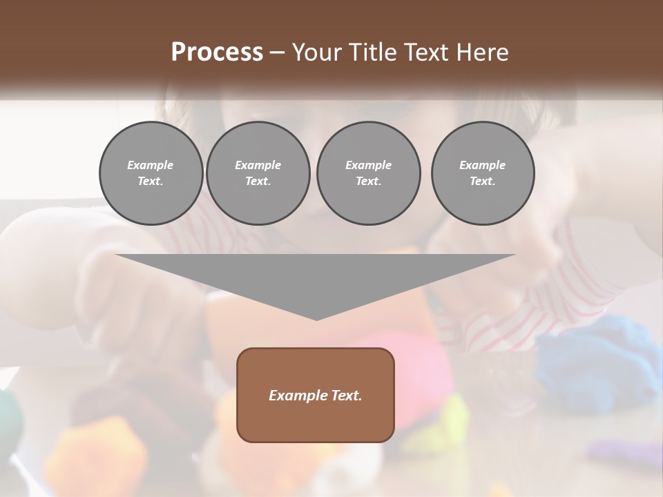 Toy Girl Childhood PowerPoint Template