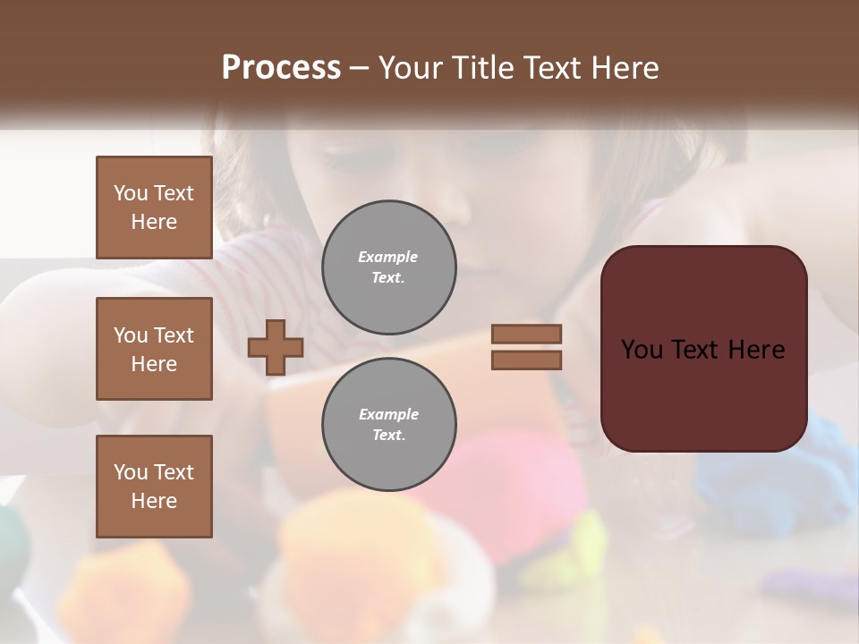 Toy Girl Childhood PowerPoint Template