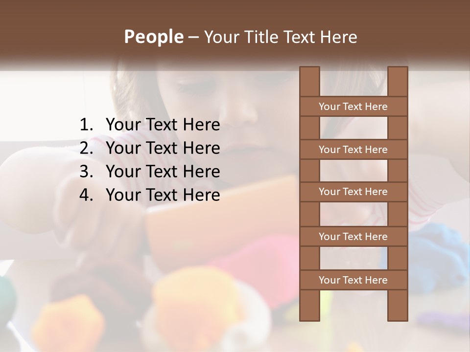 Toy Girl Childhood PowerPoint Template