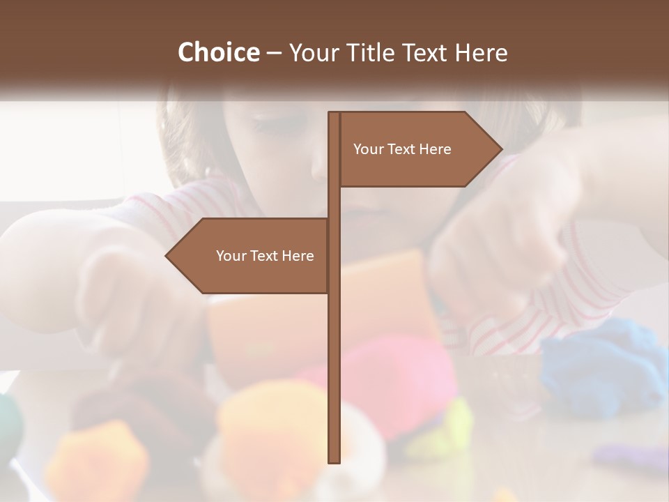 Toy Girl Childhood PowerPoint Template