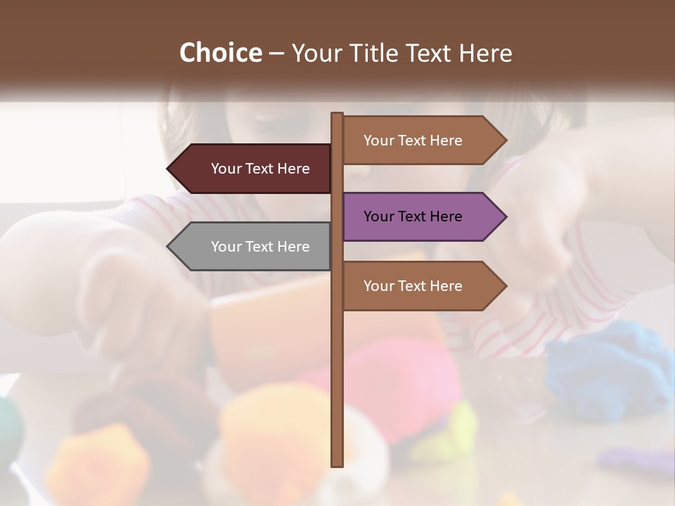 Toy Girl Childhood PowerPoint Template