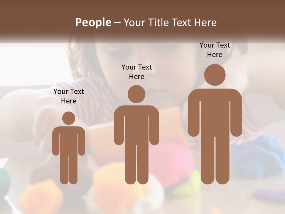 Toy Girl Childhood PowerPoint Template