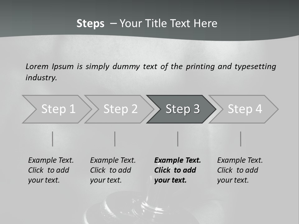 Man Bodybuilding Lift PowerPoint Template