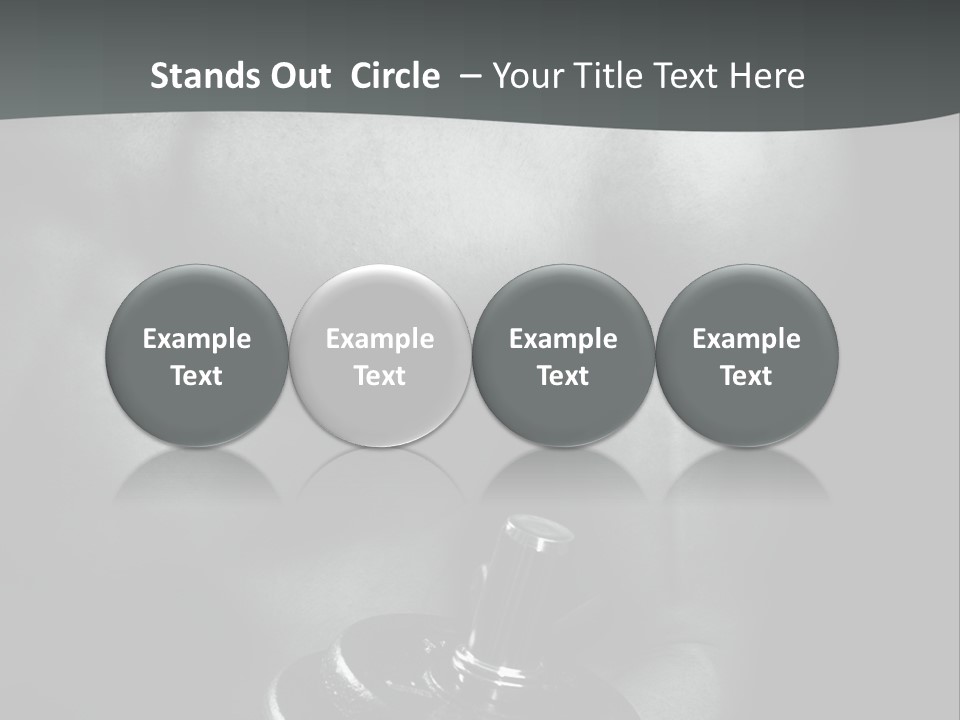 Man Bodybuilding Lift PowerPoint Template