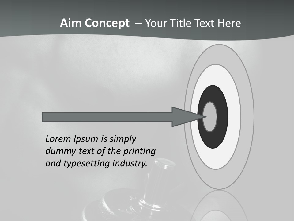 Man Bodybuilding Lift PowerPoint Template