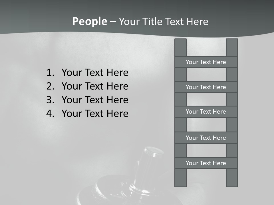 Man Bodybuilding Lift PowerPoint Template