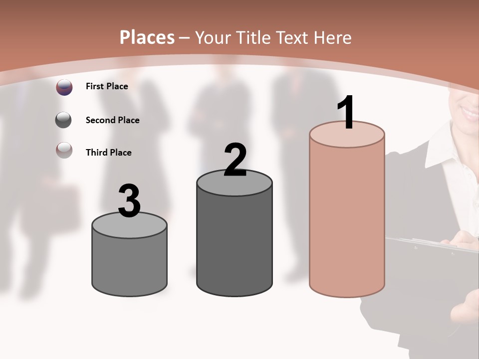 Young Office Job PowerPoint Template