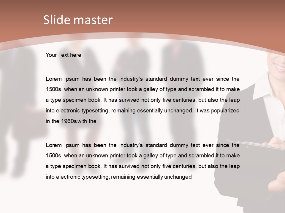 Young Office Job PowerPoint Template