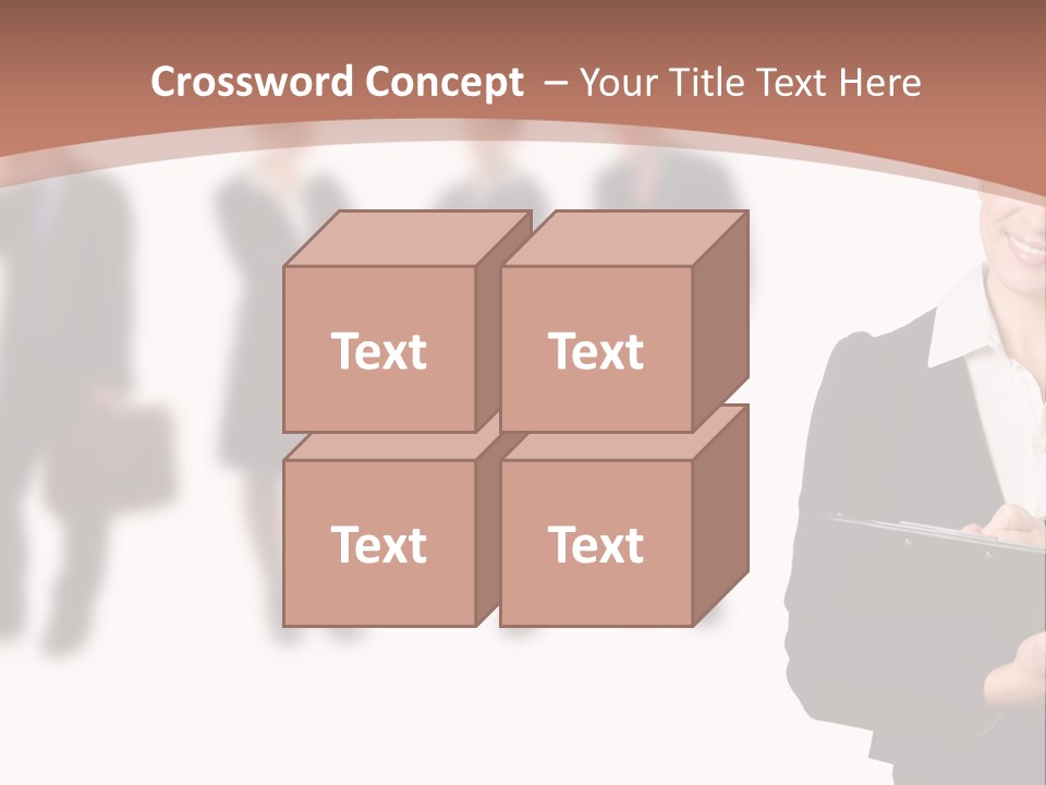 Young Office Job PowerPoint Template