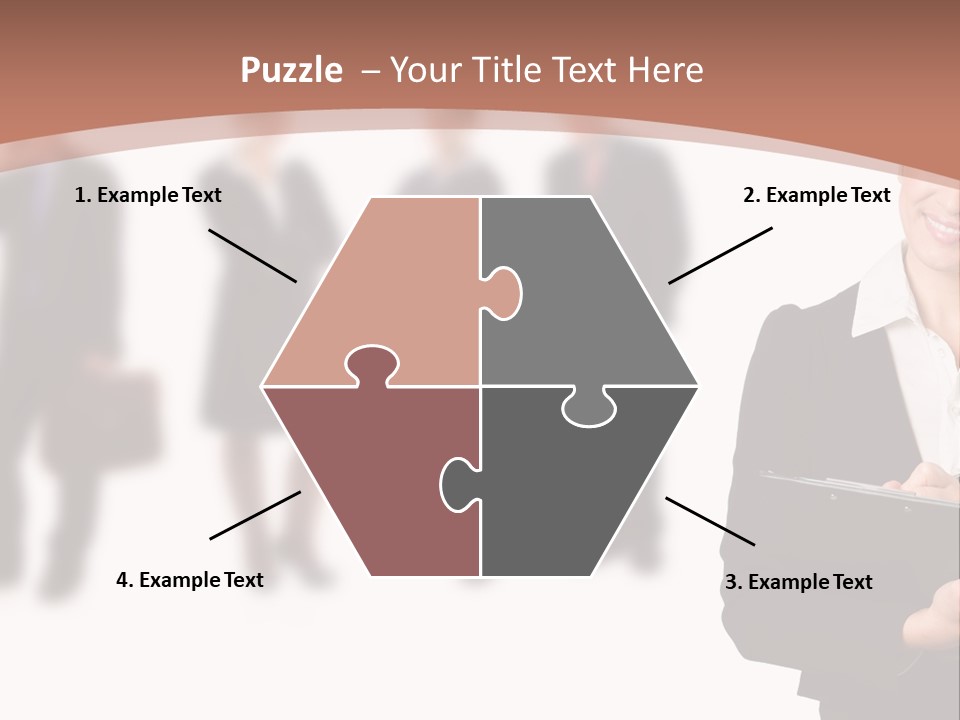 Young Office Job PowerPoint Template