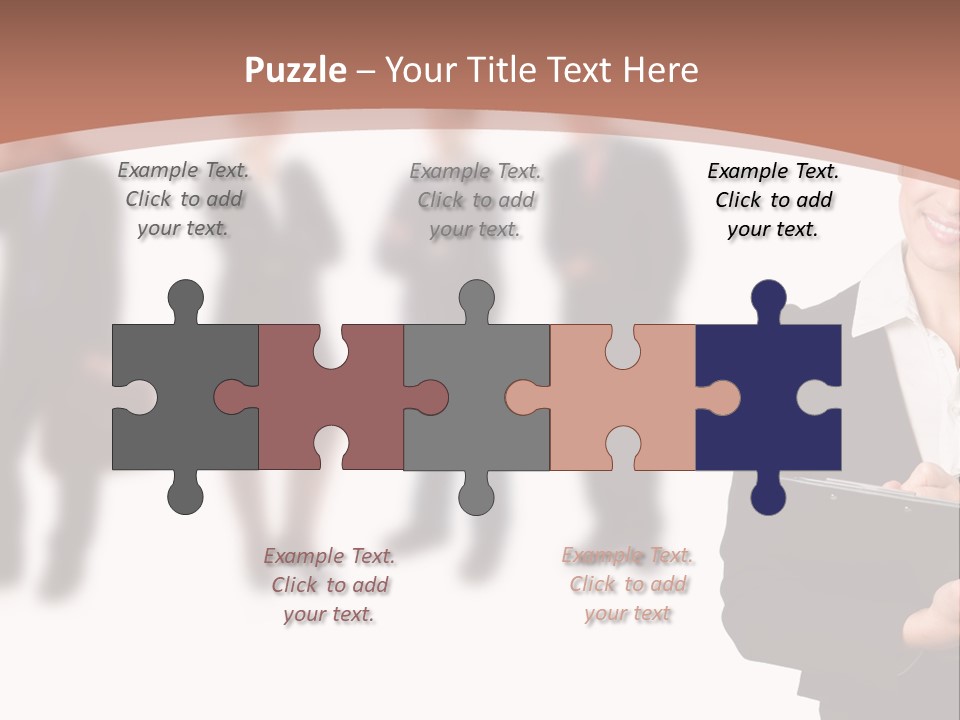 Young Office Job PowerPoint Template