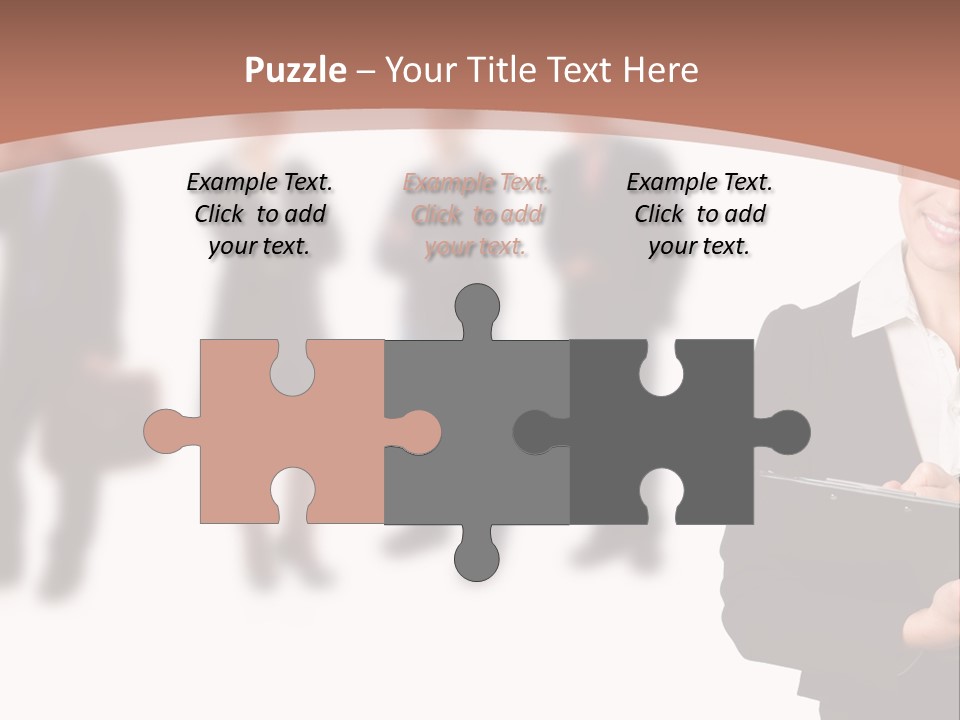 Young Office Job PowerPoint Template