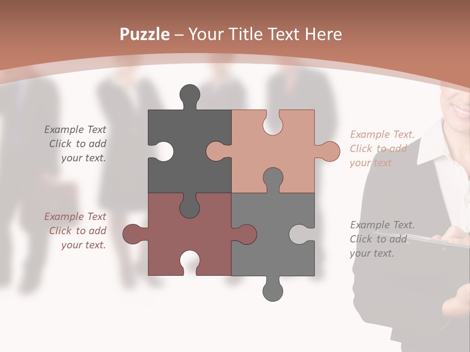 Young Office Job PowerPoint Template