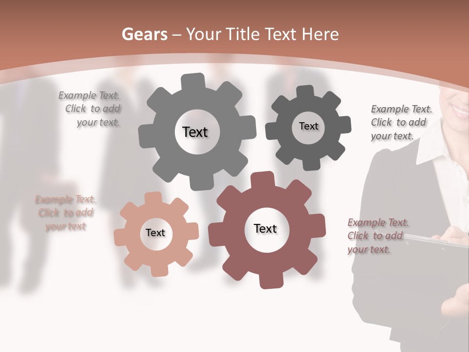Young Office Job PowerPoint Template