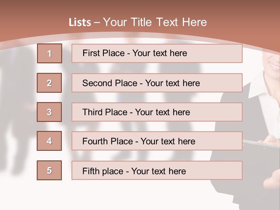 Young Office Job PowerPoint Template