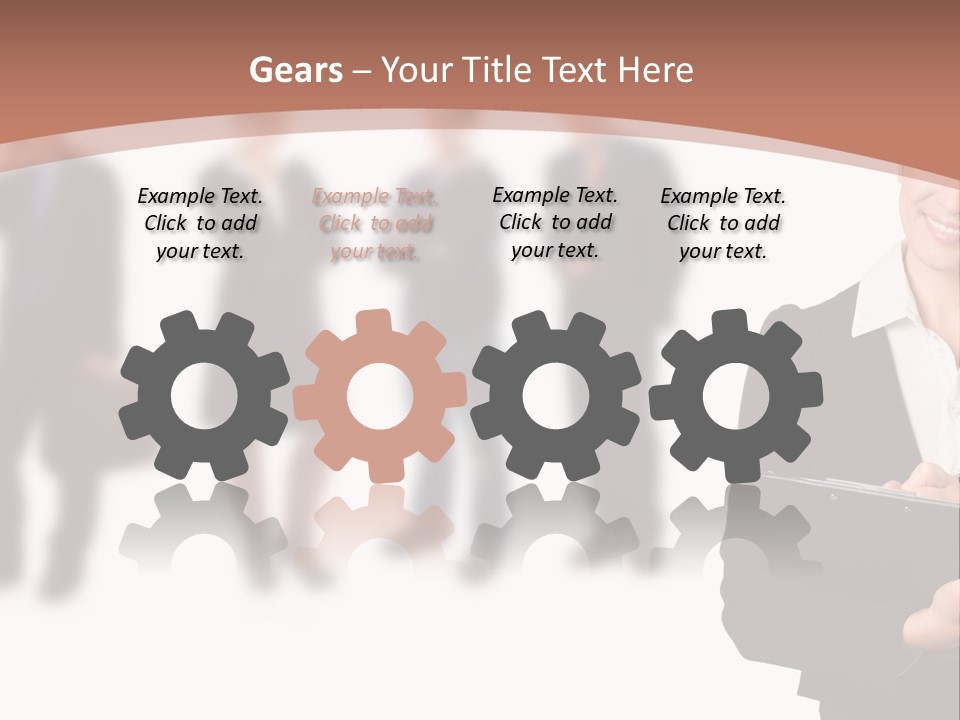 Young Office Job PowerPoint Template