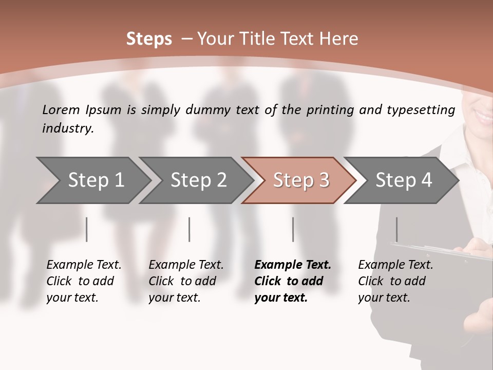 Young Office Job PowerPoint Template