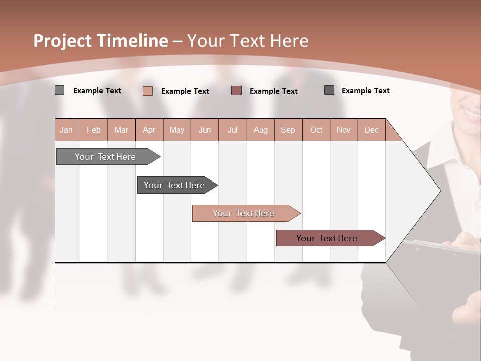 Young Office Job PowerPoint Template