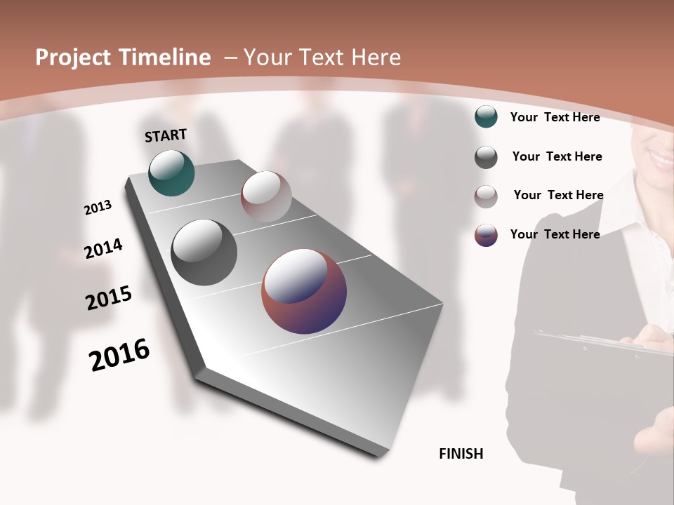 Young Office Job PowerPoint Template