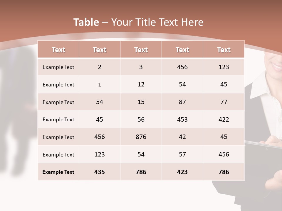 Young Office Job PowerPoint Template