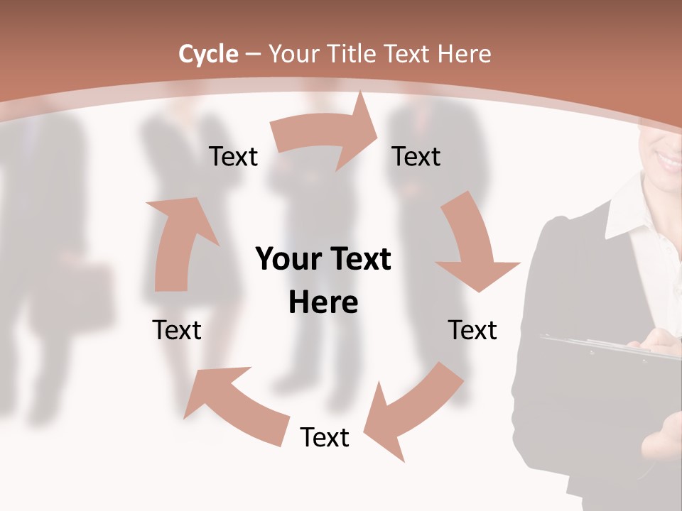 Young Office Job PowerPoint Template