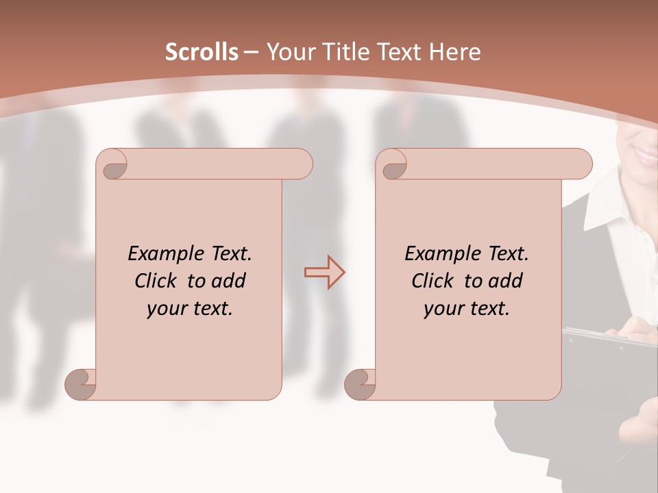 Young Office Job PowerPoint Template