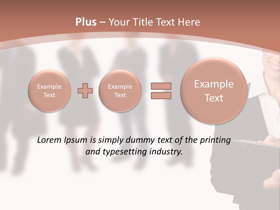 Young Office Job PowerPoint Template