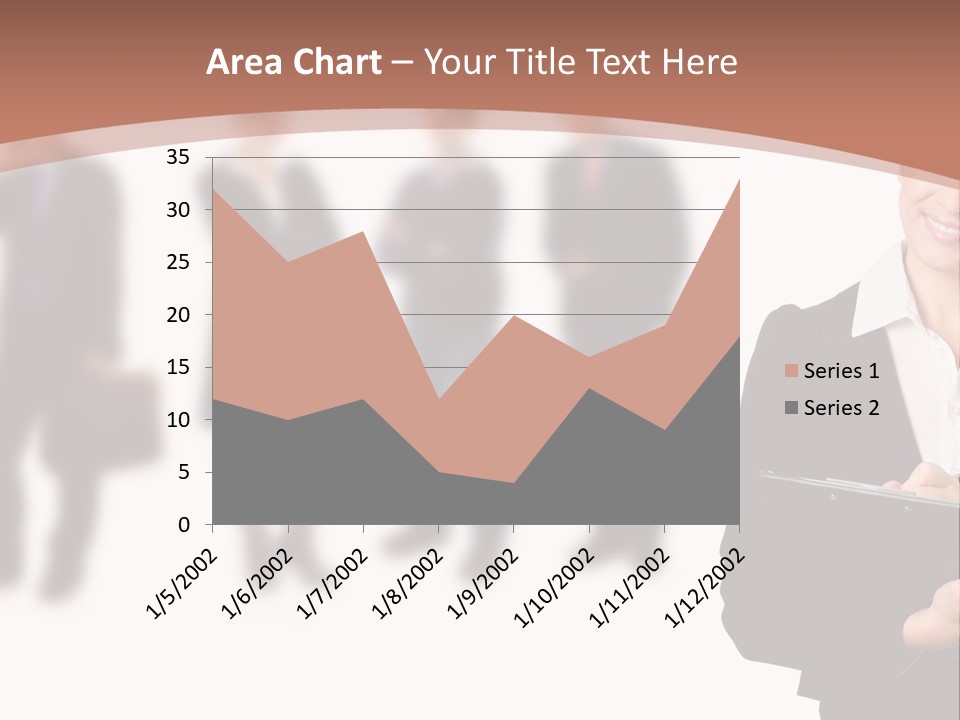 Young Office Job PowerPoint Template