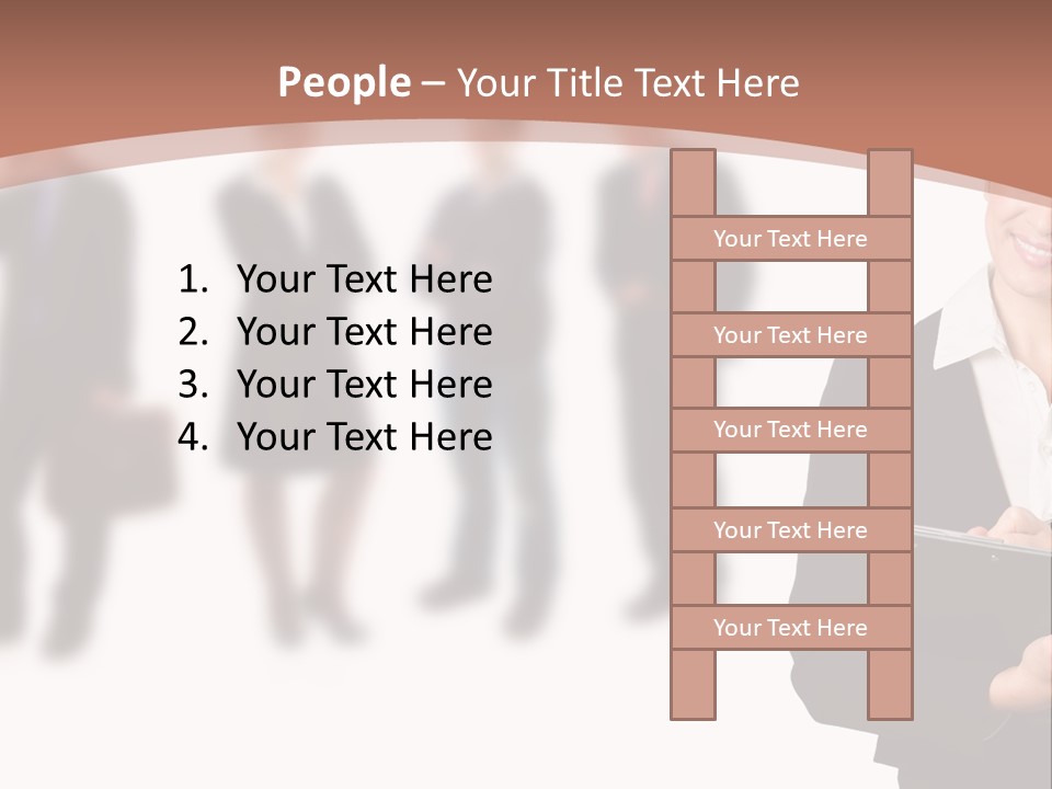 Young Office Job PowerPoint Template