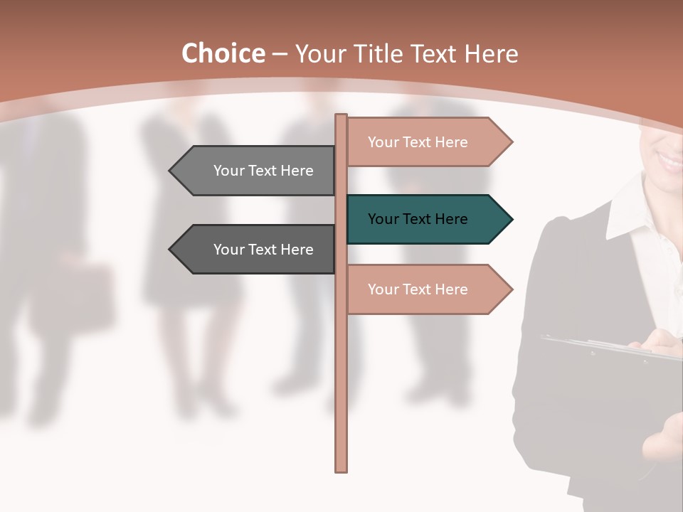 Young Office Job PowerPoint Template