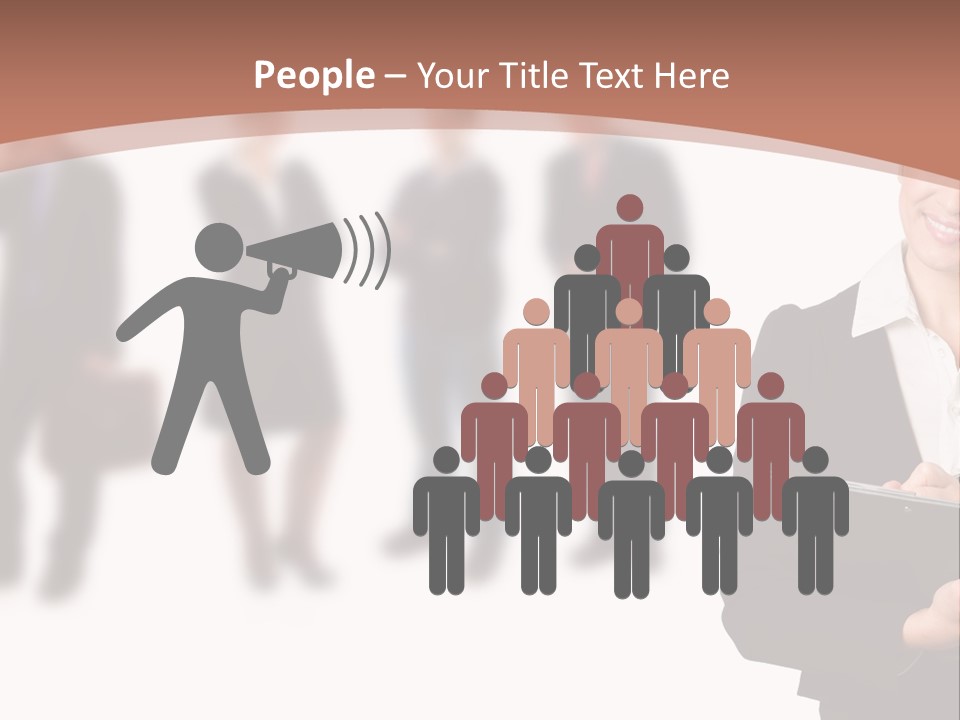 Young Office Job PowerPoint Template