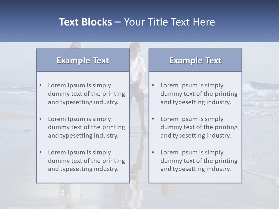 Sand Conceptual Bonding PowerPoint Template
