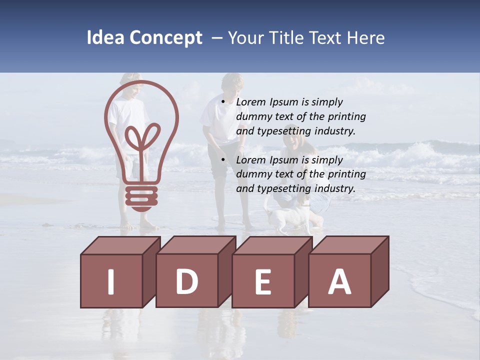 Sand Conceptual Bonding PowerPoint Template