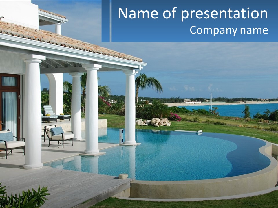 Ocean Luxury Saint Maarten PowerPoint Template