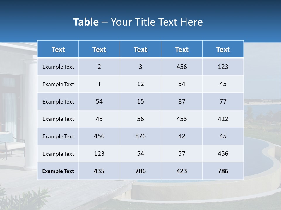 Ocean Luxury Saint Maarten PowerPoint Template