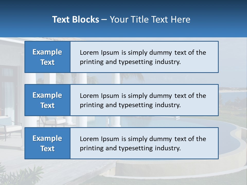 Ocean Luxury Saint Maarten PowerPoint Template