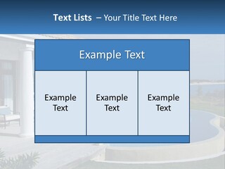 Ocean Luxury Saint Maarten PowerPoint Template