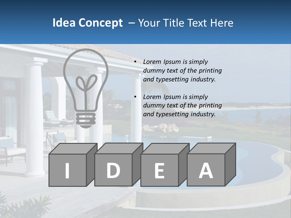 Ocean Luxury Saint Maarten PowerPoint Template