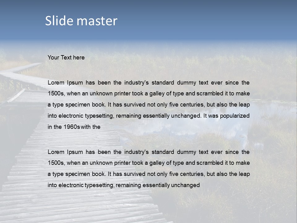 Aim Outdoors Tranquil PowerPoint Template