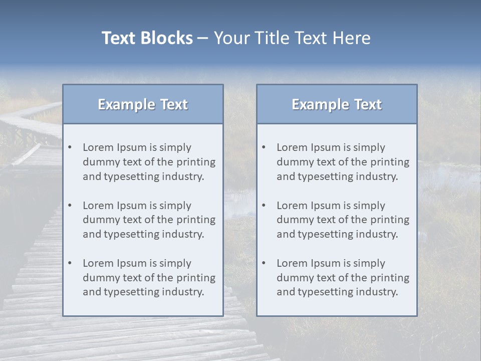 Aim Outdoors Tranquil PowerPoint Template