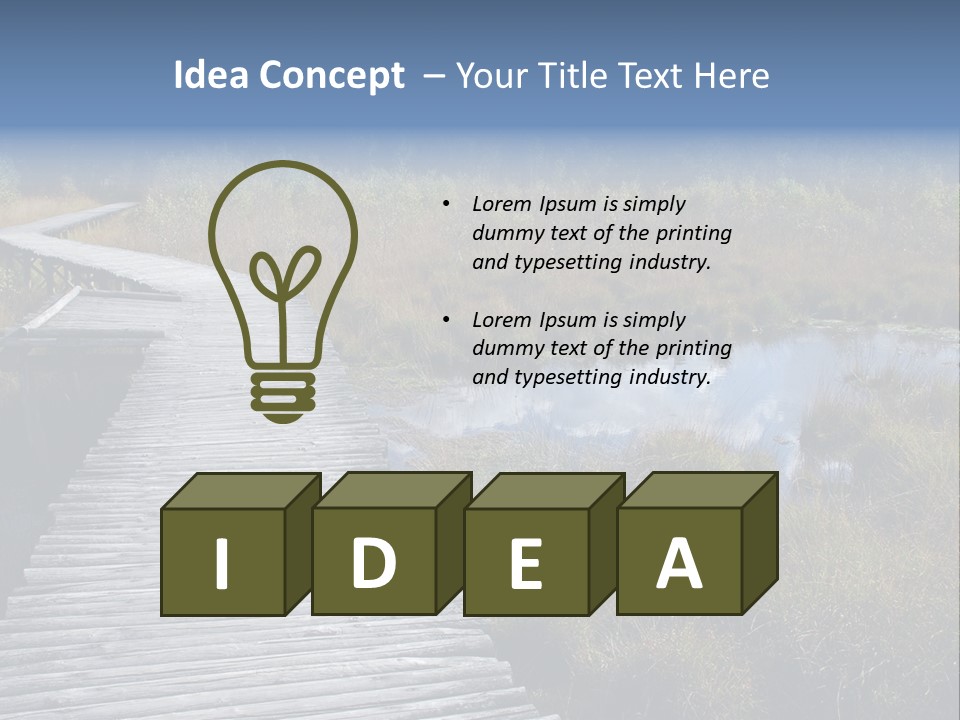 Aim Outdoors Tranquil PowerPoint Template