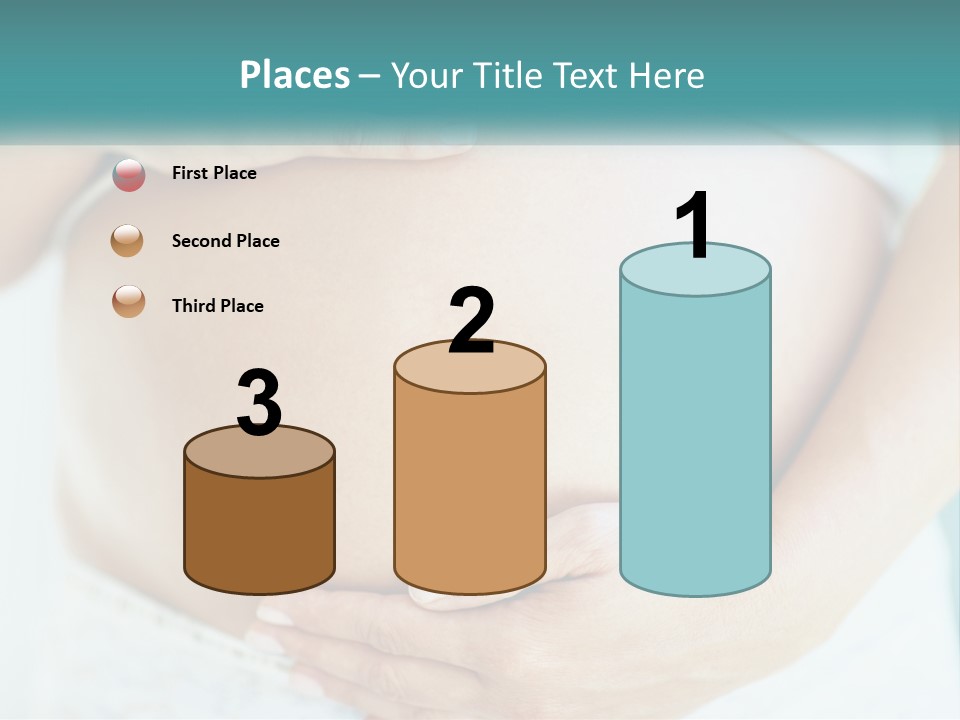 A Pregnant Woman Holding Her Belly With Her Hands PowerPoint Template