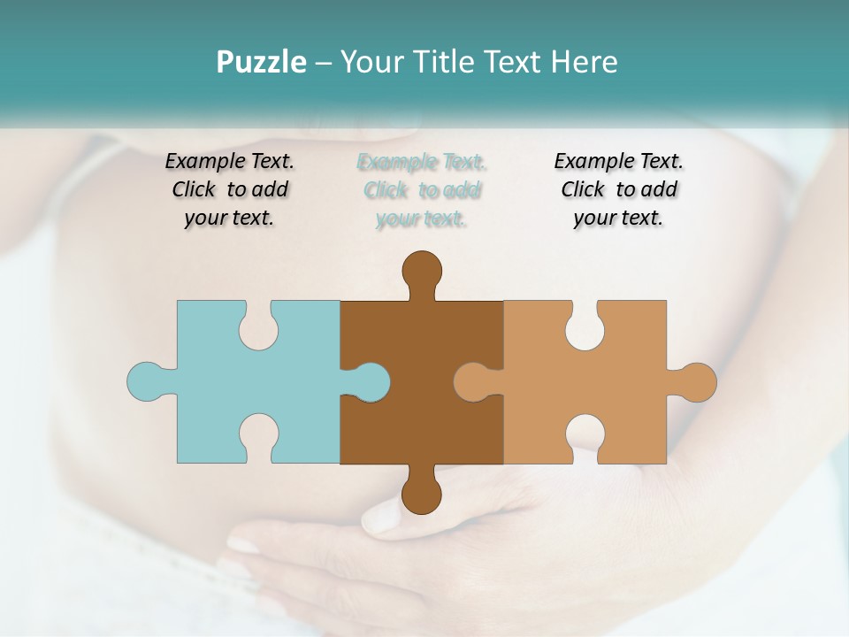 A Pregnant Woman Holding Her Belly With Her Hands PowerPoint Template