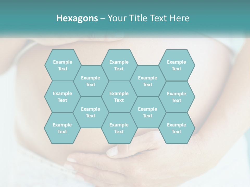 A Pregnant Woman Holding Her Belly With Her Hands PowerPoint Template