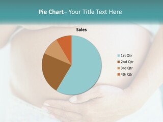 A Pregnant Woman Holding Her Belly With Her Hands PowerPoint Template