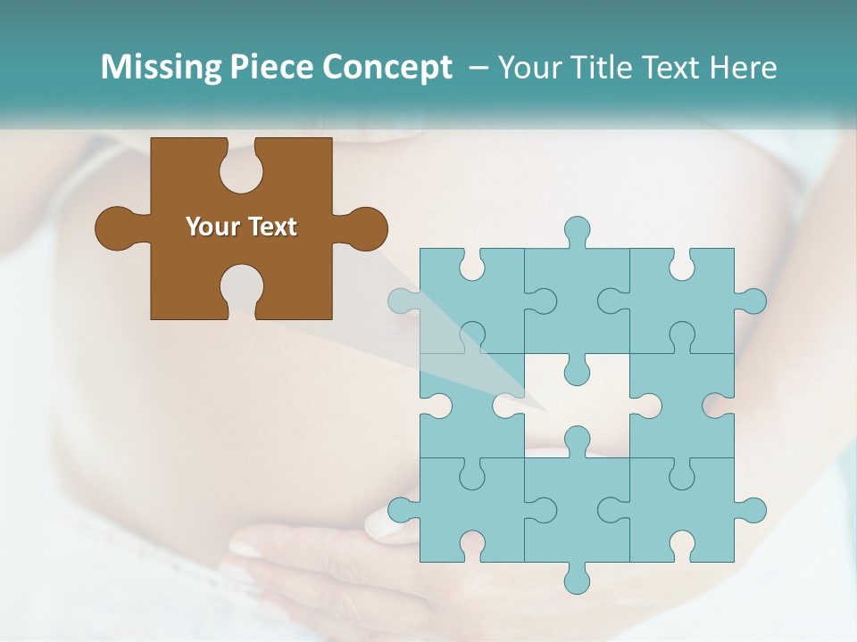 A Pregnant Woman Holding Her Belly With Her Hands PowerPoint Template