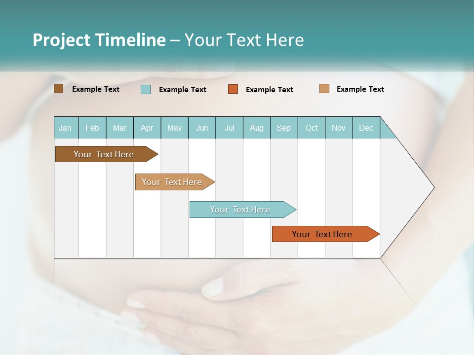 A Pregnant Woman Holding Her Belly With Her Hands PowerPoint Template