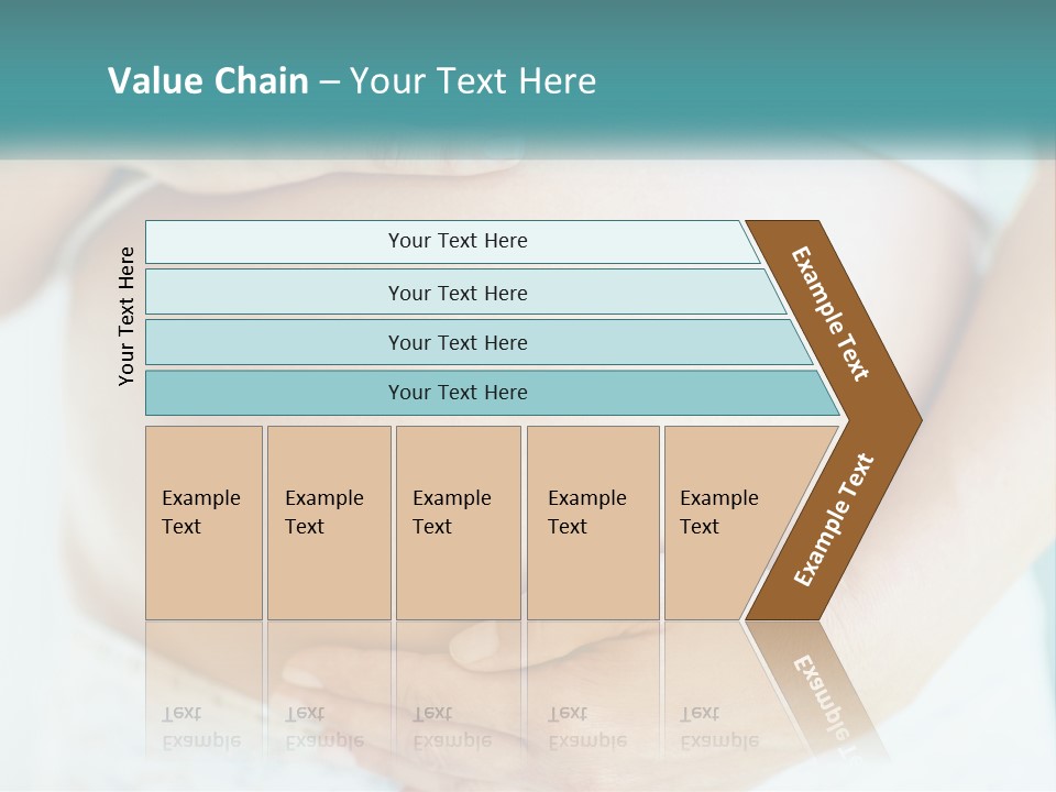 A Pregnant Woman Holding Her Belly With Her Hands PowerPoint Template