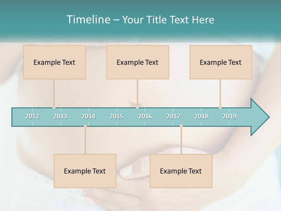 A Pregnant Woman Holding Her Belly With Her Hands PowerPoint Template
