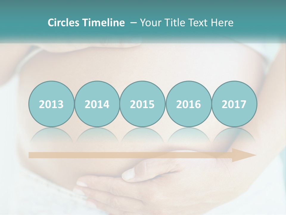 A Pregnant Woman Holding Her Belly With Her Hands PowerPoint Template